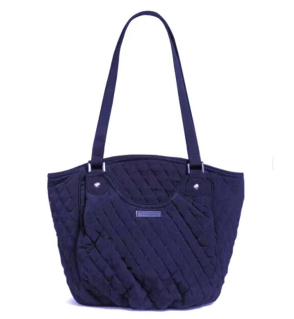 Vera Bradley Glenna Quilted Shoulder Bag Navy Blue